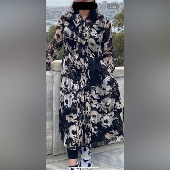 Banana Republic Dress with pleats and buttons - Picture 2 of 4